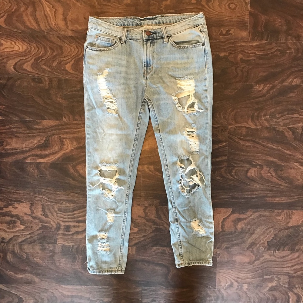 Urban Outfitters distressed boyfriend jeans